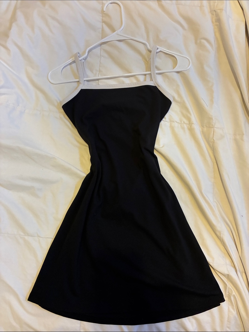 wild fable Black Mini Dress with White Trim